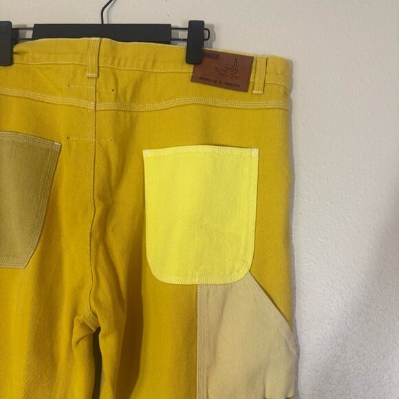 Superkid Yellow and Tan Men's Cargo Pants 36 - Picture 6 of 8